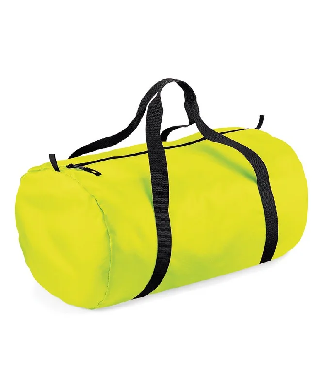 Fluorescent Yellow/Black - Packaway barrel bag