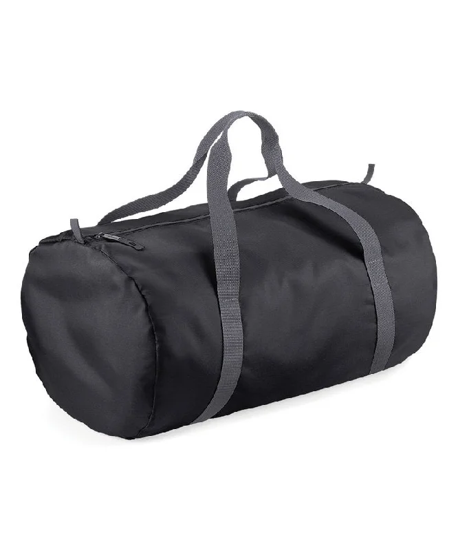 Black - Packaway barrel bag