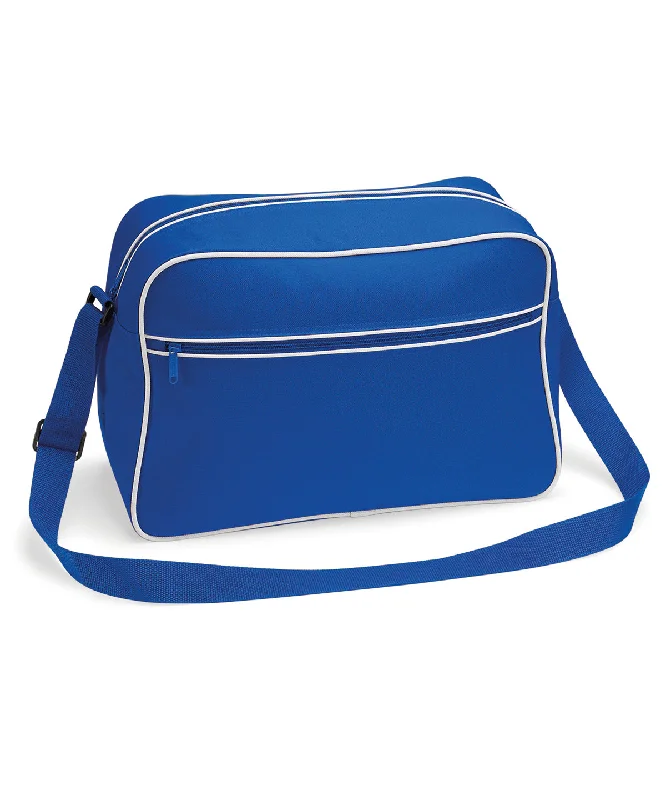 Bright Royal/White - Retro shoulder bag