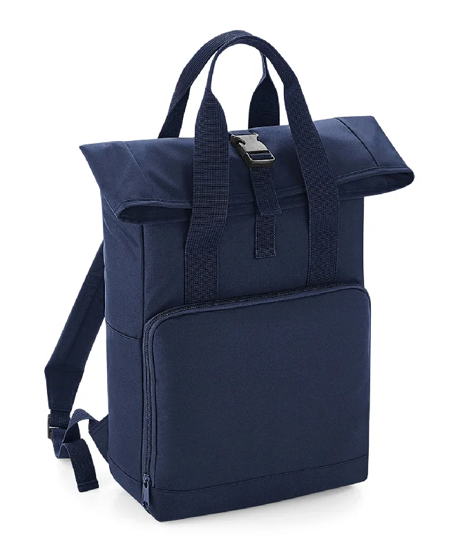 Navy Dusk - Twin handle roll-top backpack