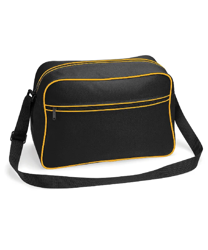 Black/Gold - Retro shoulder bag