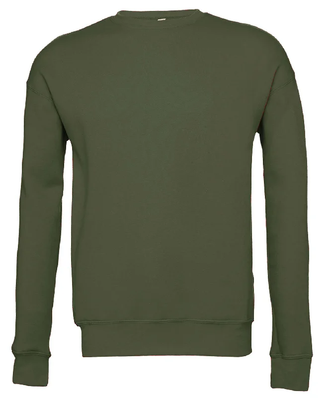 Military Green - Unisex drop shoulder fleece