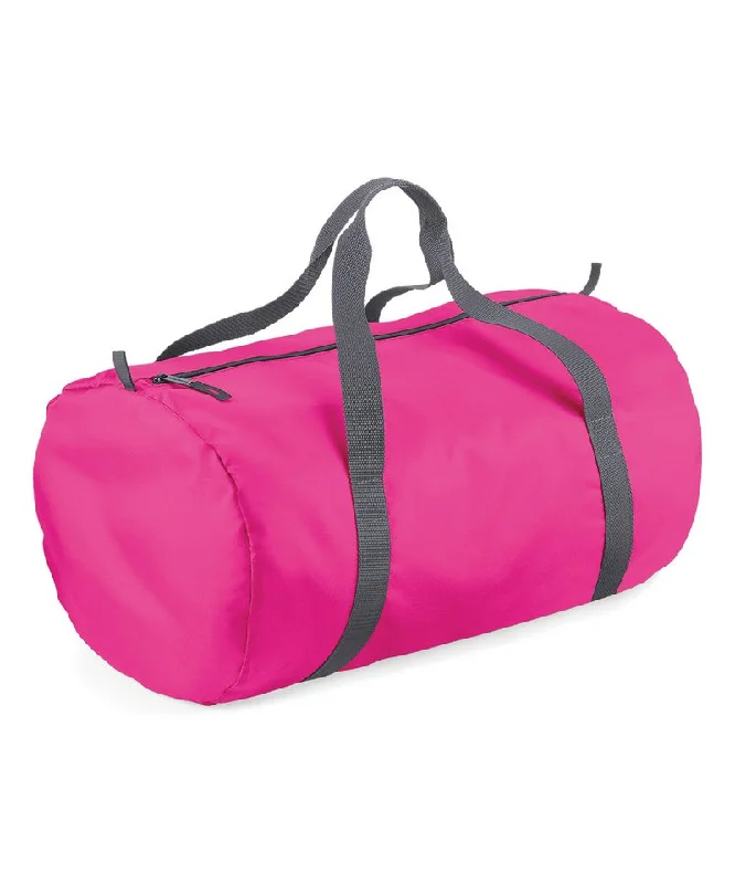 Fuchsia - Packaway barrel bag