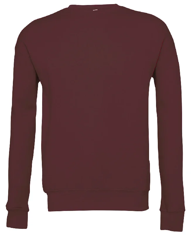 Maroon - Unisex drop shoulder fleece