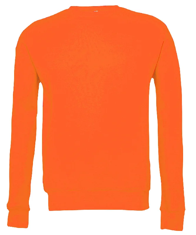 Orange - Unisex drop shoulder fleece