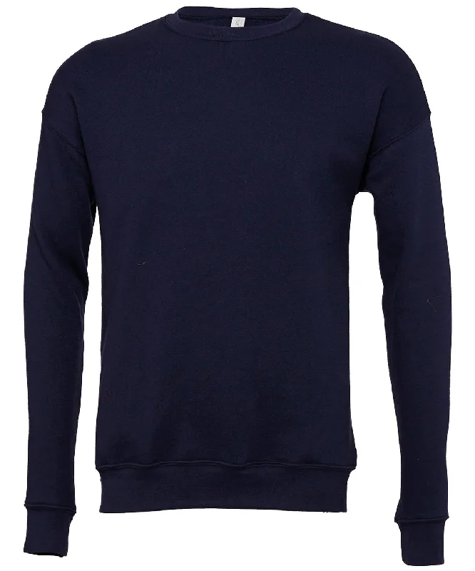 Navy - Unisex drop shoulder fleece