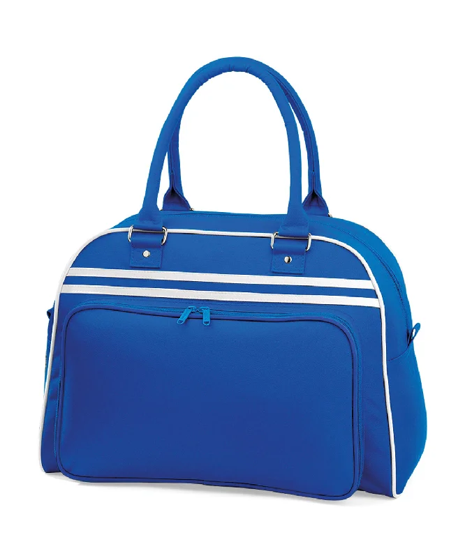 Bright Royal/White - Retro bowling bag