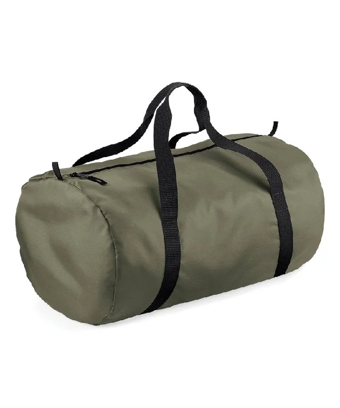 Olive Green/Black - Packaway barrel bag