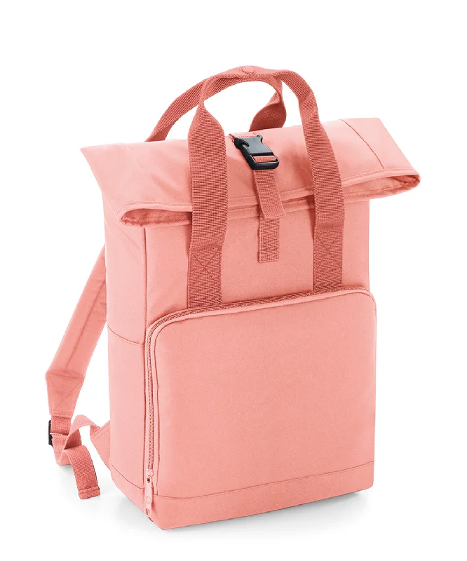 Blush Pink - Twin handle roll-top backpack