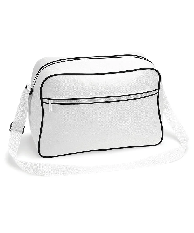 White/Black - Retro shoulder bag