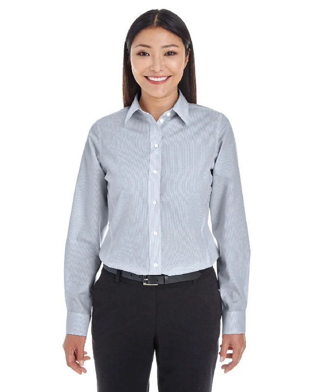 Devon & Jones DG534W Ladies' Crown Collection Striped Woven Shirt