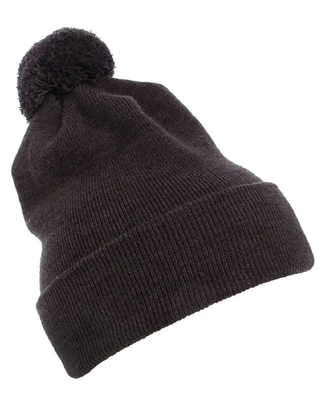 YP Classics 1501P Cuffed Knit Beanie with Pom Pom