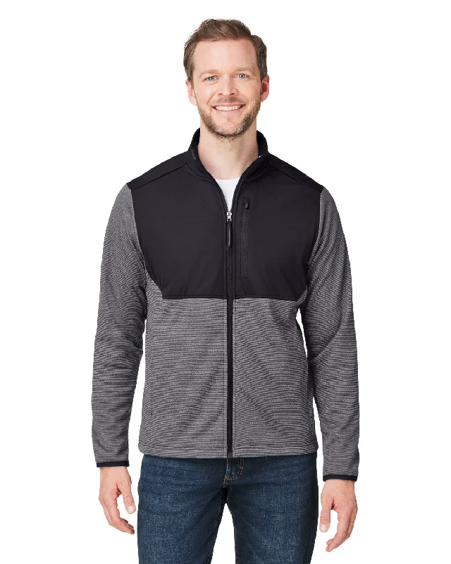 CORE365 CE74 Men's Venture Heathered Stripe Hybrid Jacket