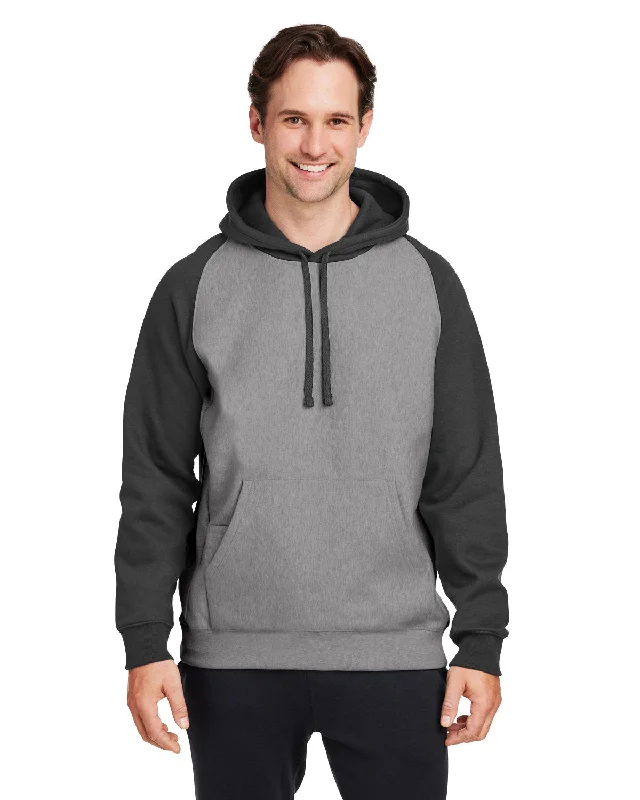 Team 365 TT96CB Unisex Zone HydroSport Heavyweight Colorblock Hooded Sweatshirt