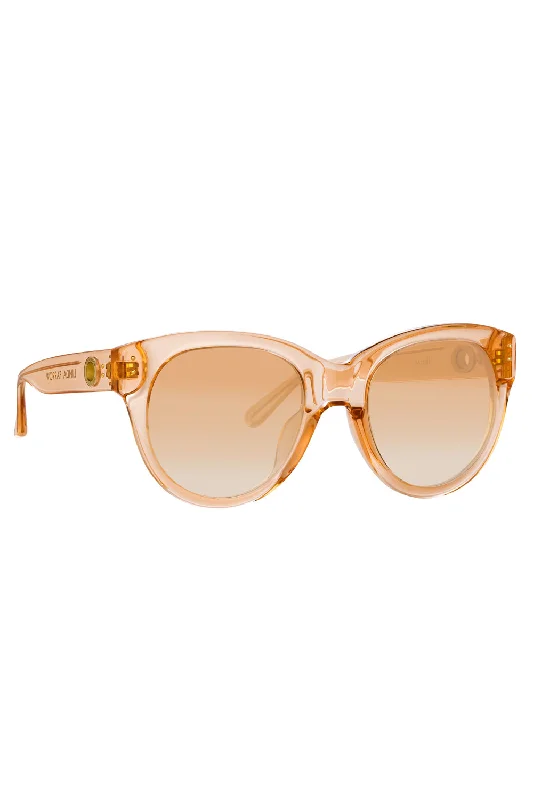 Madi Oversized Sunglasses in Peach