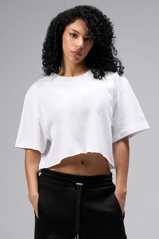 Dura Cotton Oversized Cropped Tee