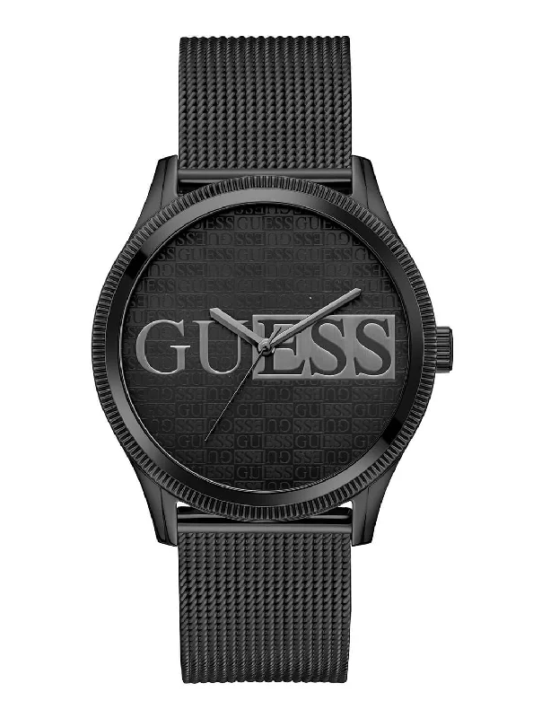 Black Reputation Logo Mesh Watch