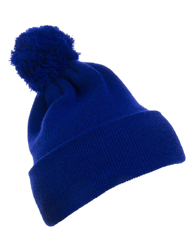 YP Classics 1501P Cuffed Knit Beanie with Pom Pom