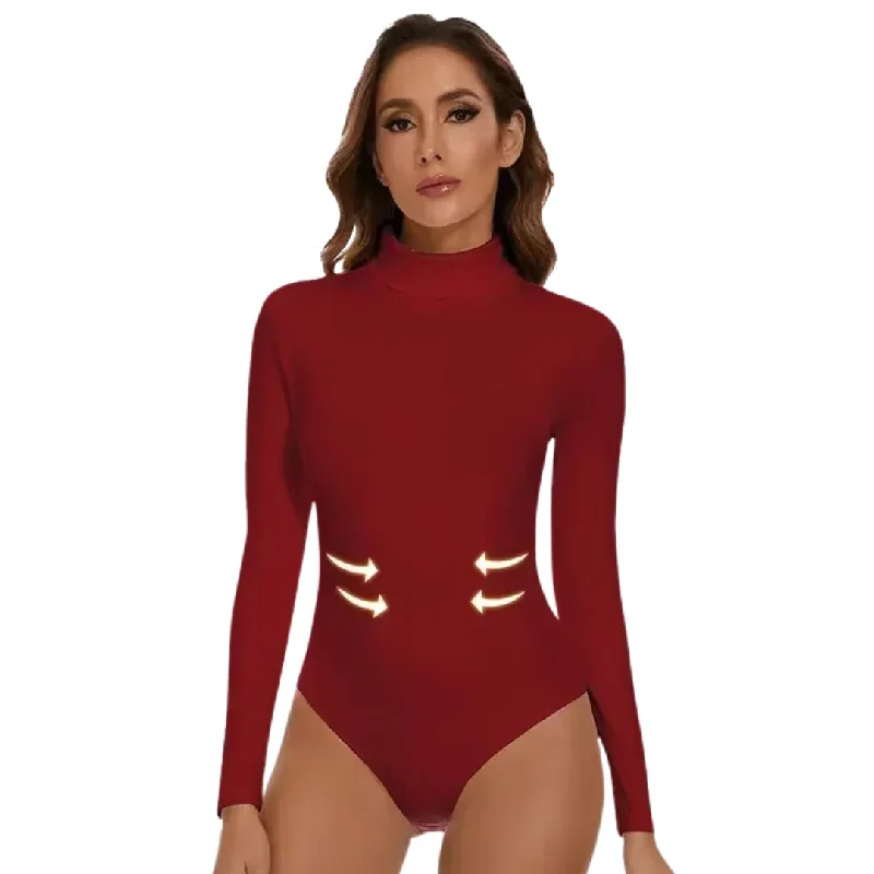 Seamless Turtle Neck Long Sleeve Bodysuit