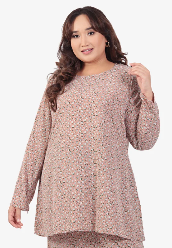 Makayla Raya4All Printed Classic Kurung Set - Blush Pink