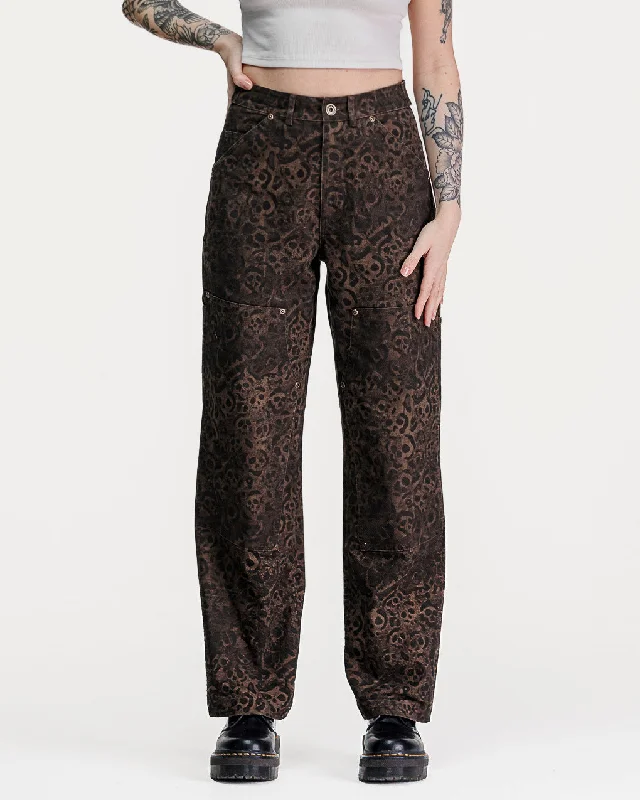 304 Albion Carpenter Pant - Leopard Print