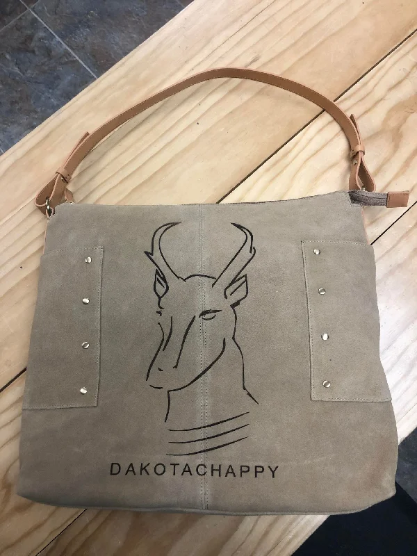 Signature Dakota Chappy Oversized Suede Purse/Bag