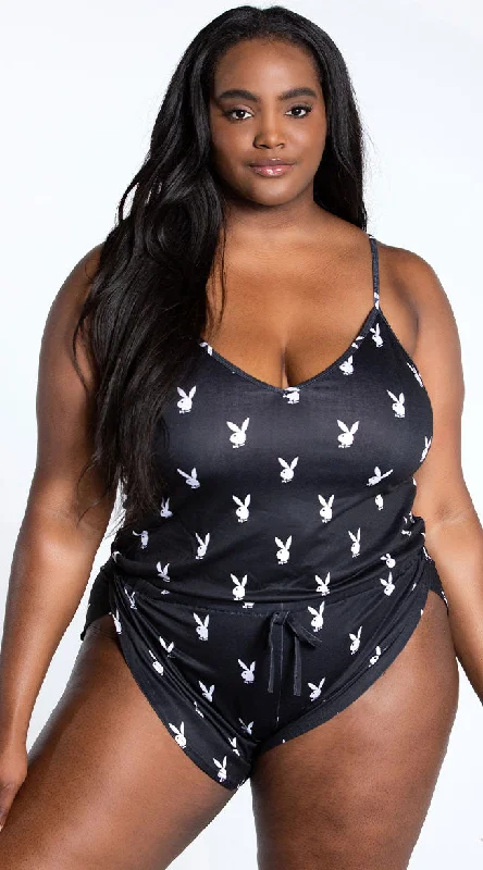 Playboy Plus Size Cherish Lounge Romper