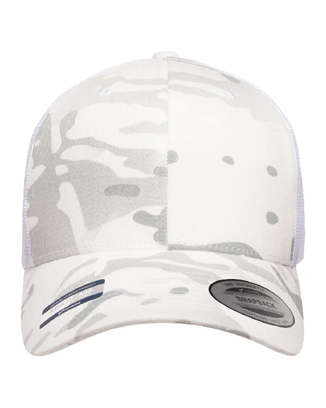 YP Classics 6606MC Retro Trucker Multicam Snapback Cap