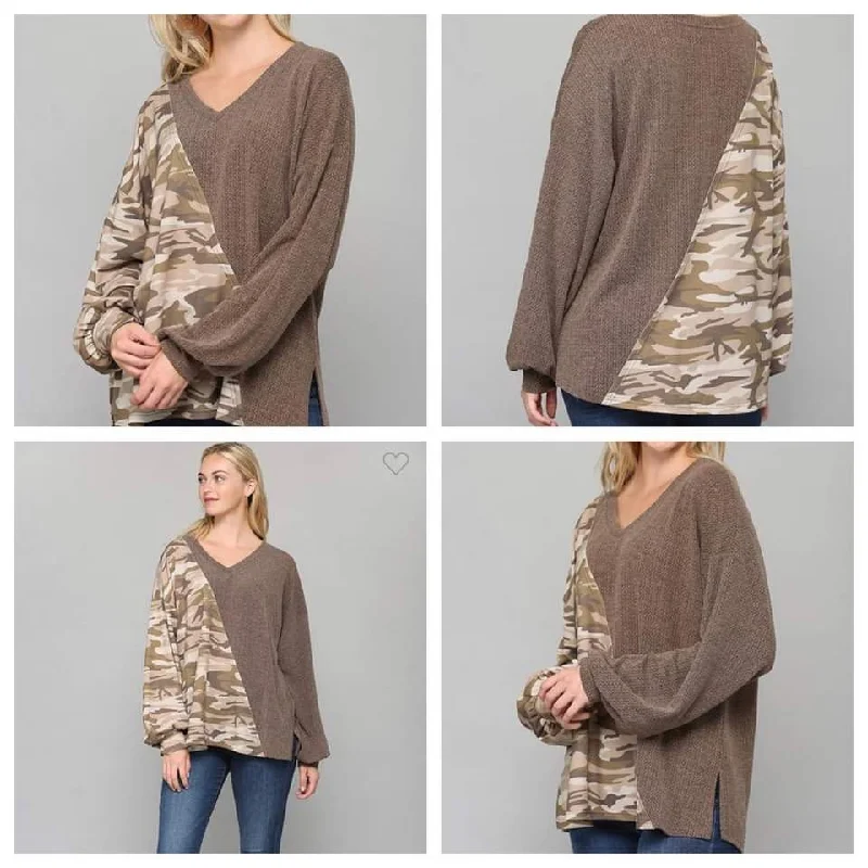 CAMO crush oversized top