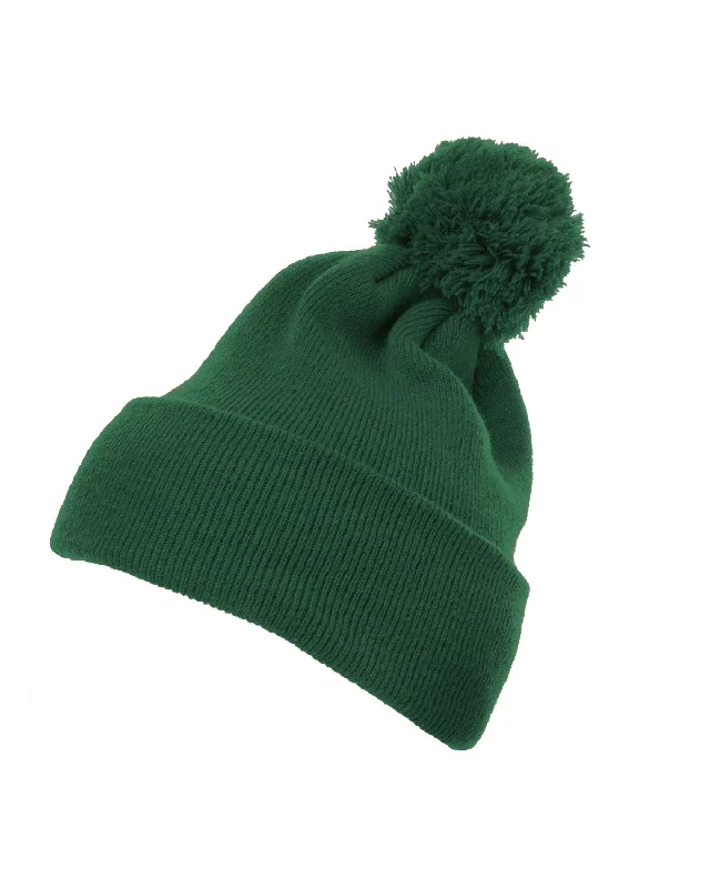 YP Classics 1501P Cuffed Knit Beanie with Pom Pom