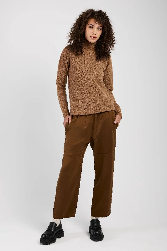 Woven Trouser Pant in Muschio