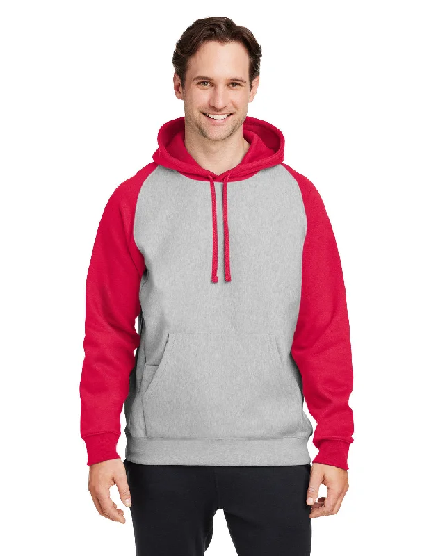 Team 365 TT96CB Unisex Zone HydroSport Heavyweight Colorblock Hooded Sweatshirt