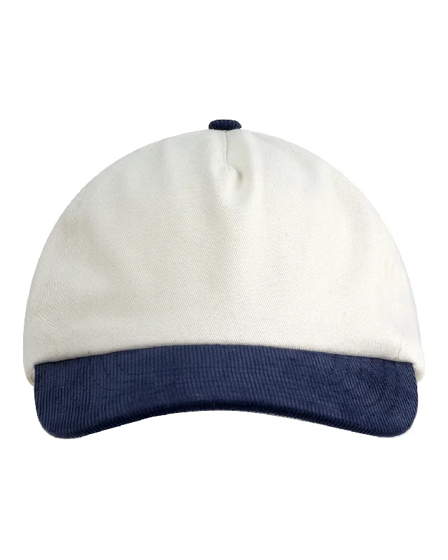 Big Accessories BA710 Two-Tone Corduroy Cap