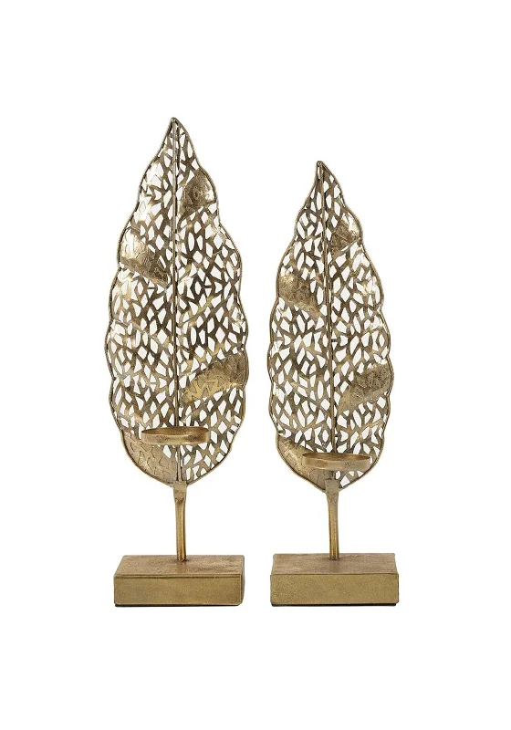 Mindy Brownes Leaf Sculpture 2 Set of 2