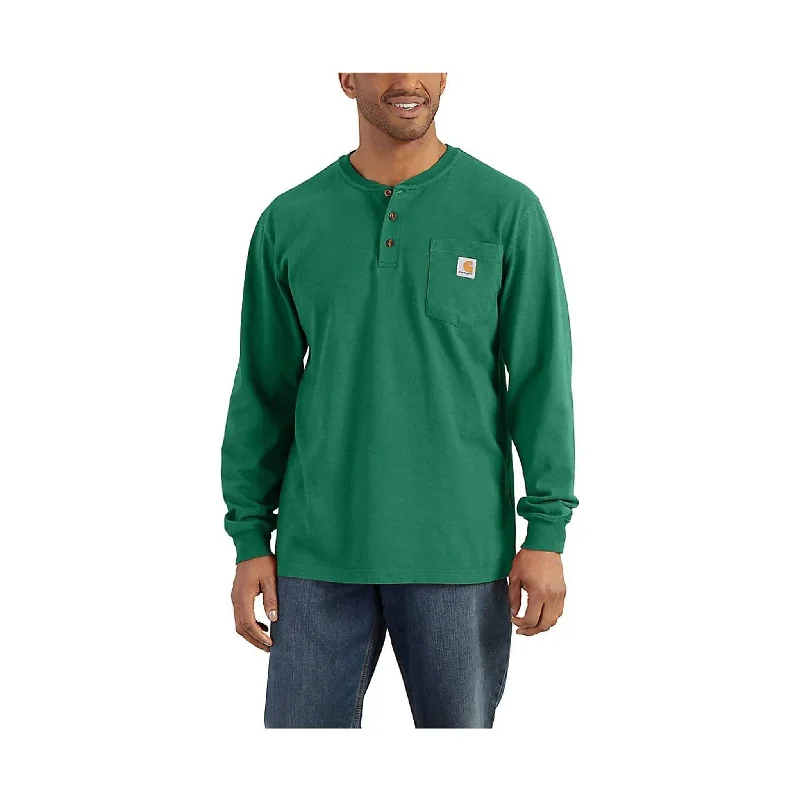 Carhartt Men's Workwear Long Sleeve Henley - North Woods Heather