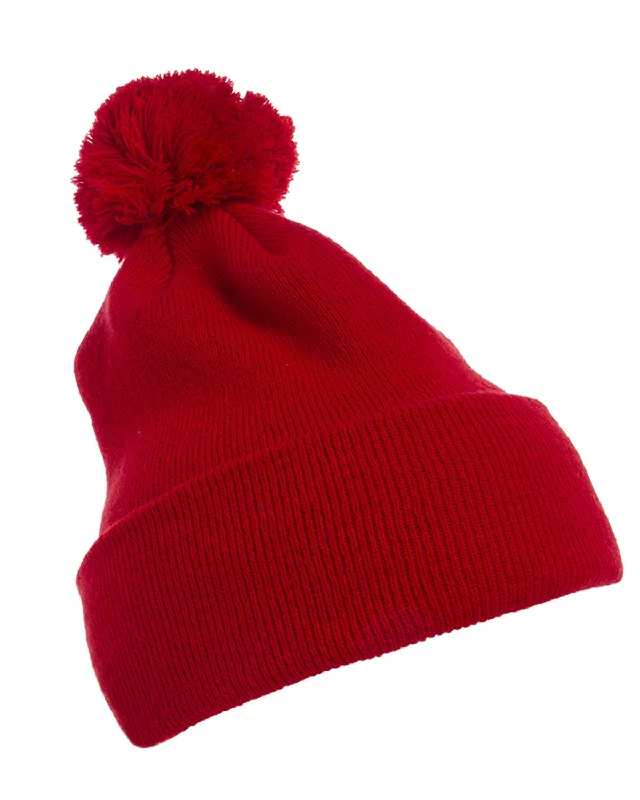 YP Classics 1501P Cuffed Knit Beanie with Pom Pom