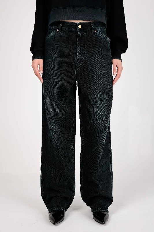 Oversized Jean in Stone Black