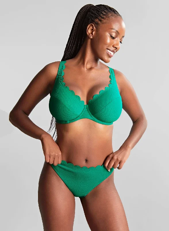 Panache Swimwear: Spirit Plunge Bikini Top Verde