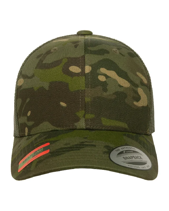 YP Classics 6606MC Retro Trucker Multicam Snapback Cap