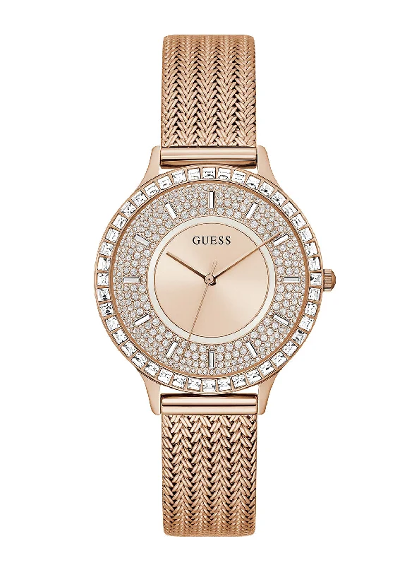 Rose Gold Soiree Mesh Watch