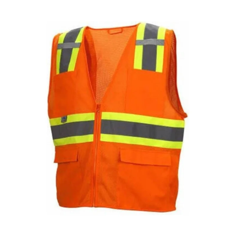 Pyramex Men's All Mesh Surveyor Vest - Orange