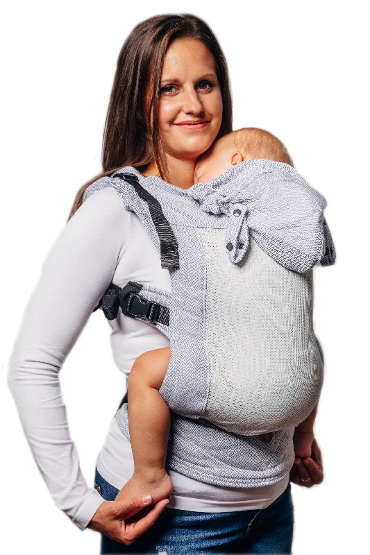 LennyGo Basic Line Ergonomic Mesh Carrier (Toddler) - Little Herringbone Grey