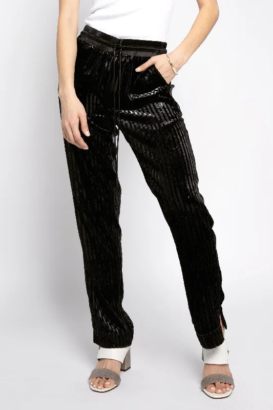 Fiona Pant in Velvet Stripe