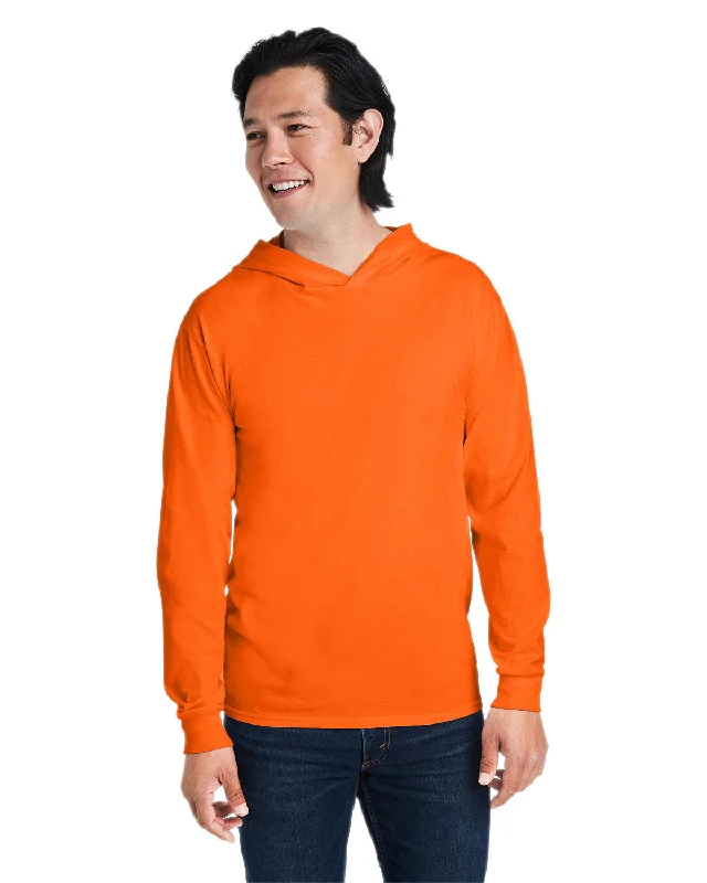 Fruit of the Loom 4930LSH Men's HD Cotton Jersey Hooded T-Shirt