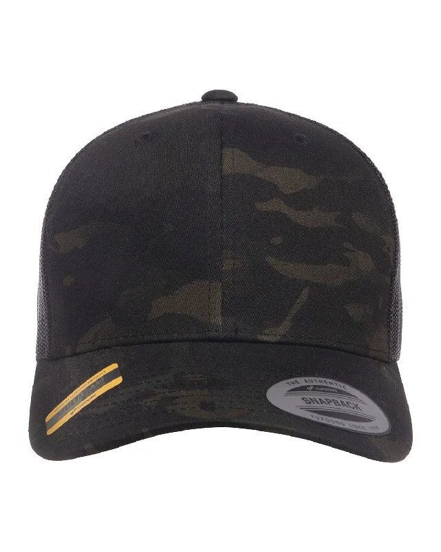 YP Classics 6606MC Retro Trucker Multicam Snapback Cap