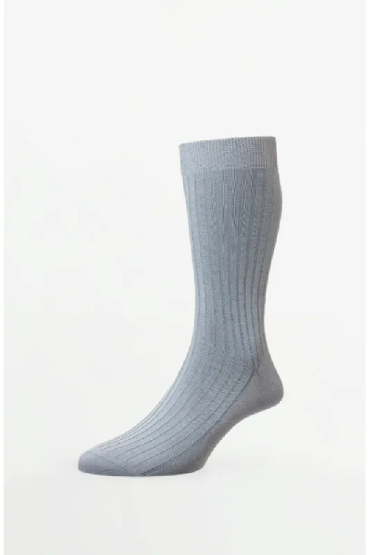 Pantherella - Danvers Sky Cotton English Made - Socks