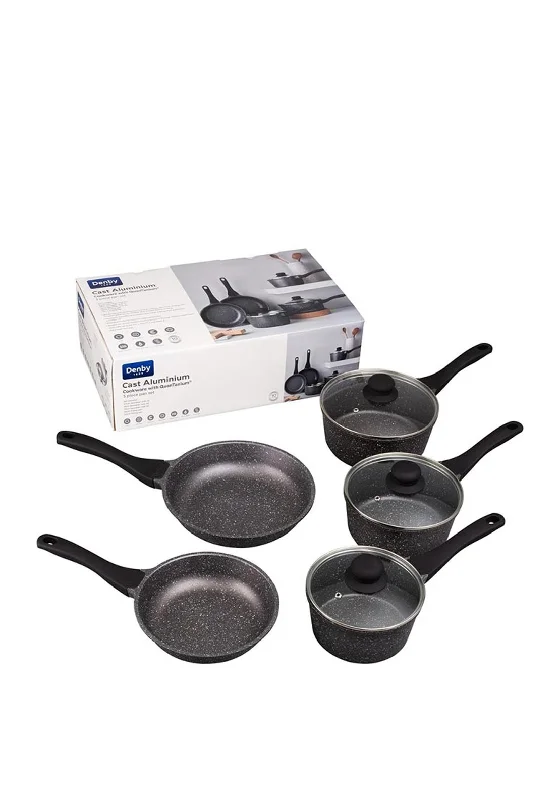 Denby Cast Aluminium 5 Piece Pan Set