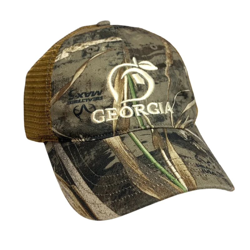 Low Profile Camo Georgia Mesh Back Trucker Hat