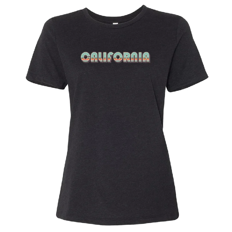 California 70's Stripes Women's Relaxed Jersey Tee