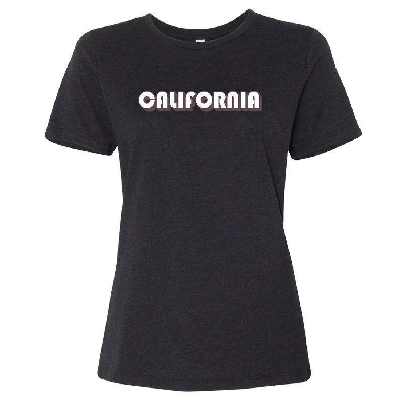 California 70's White Logo Women's Relaxed Jersey Tee